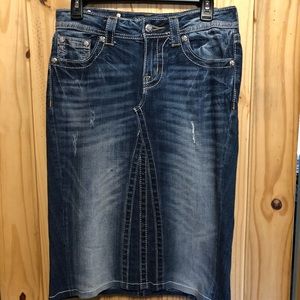 Miss Me skirt. Made out of a pair of jeans